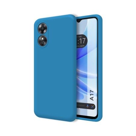 Funda Silicona Líquida Ultra Suave para Oppo A17 color Azul