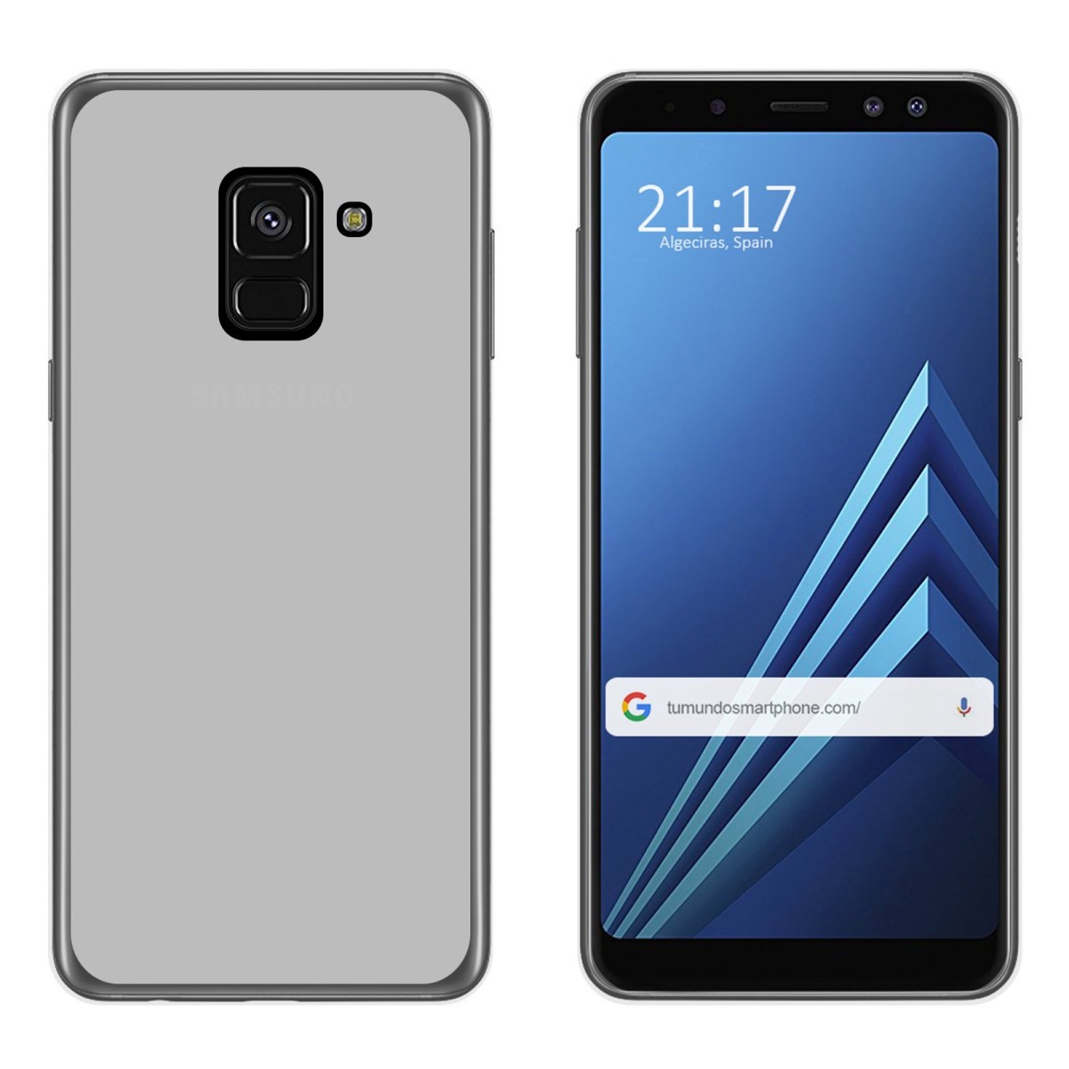 Funda Gel Tpu para Samsung Galaxy A8 (2018) Color Transparente