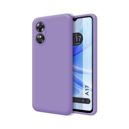 Funda Silicona Líquida Ultra Suave para Oppo A17 color Morada