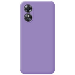 Funda Silicona Líquida Ultra Suave para Oppo A17 color Morada 2