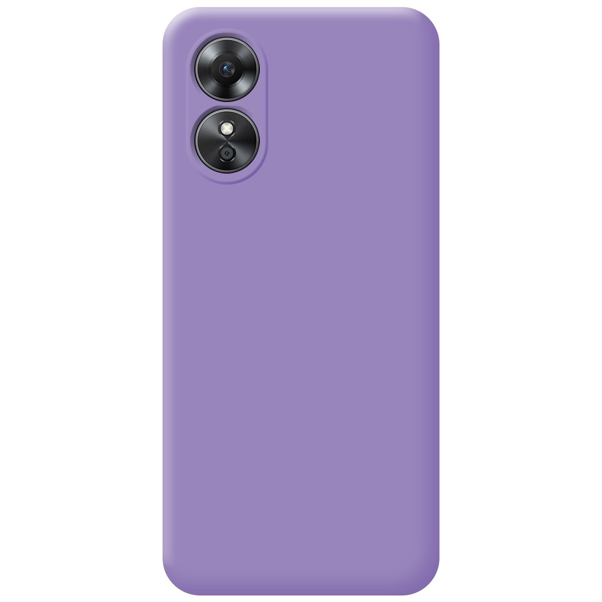 Funda Silicona Líquida Ultra Suave para Oppo A17 color Morada
