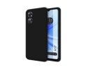 Funda Silicona Líquida Ultra Suave para Oppo A17 color Negra