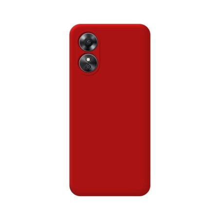 Funda Silicona Líquida Ultra Suave para Oppo A17 color Roja