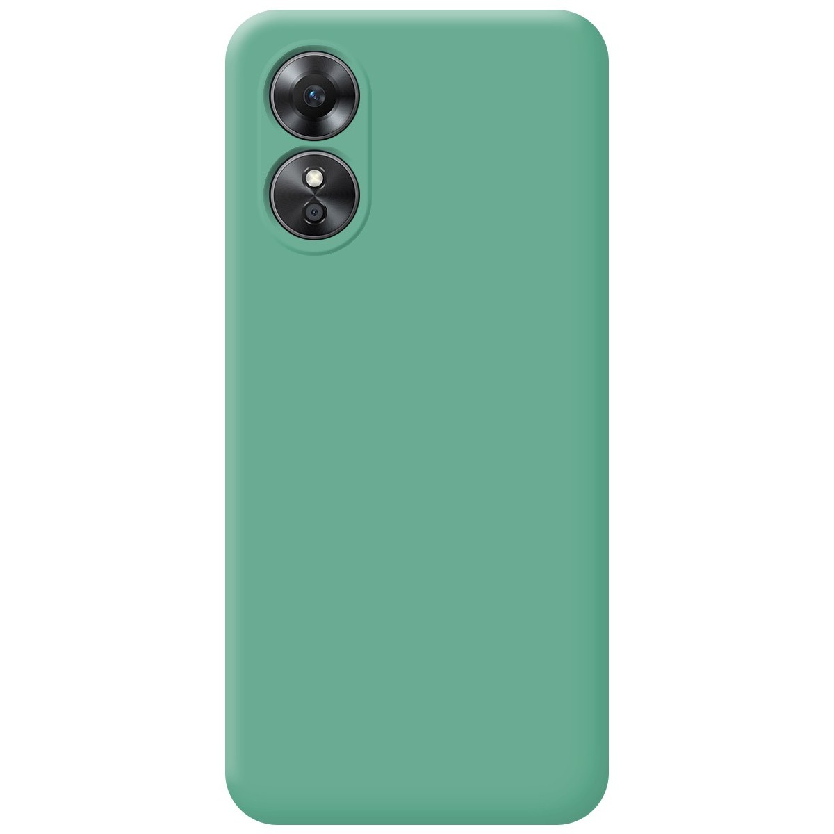 Funda Silicona Líquida Ultra Suave para Oppo A17 color Verde