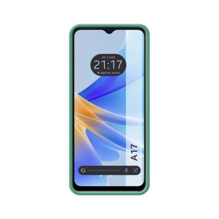 Funda Silicona Líquida Ultra Suave para Oppo A17 color Verde