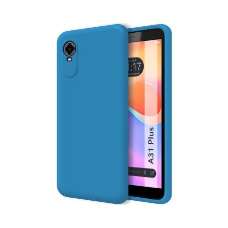 Funda Silicona Líquida Ultra Suave para ZTE Blade A31 Plus color Azul