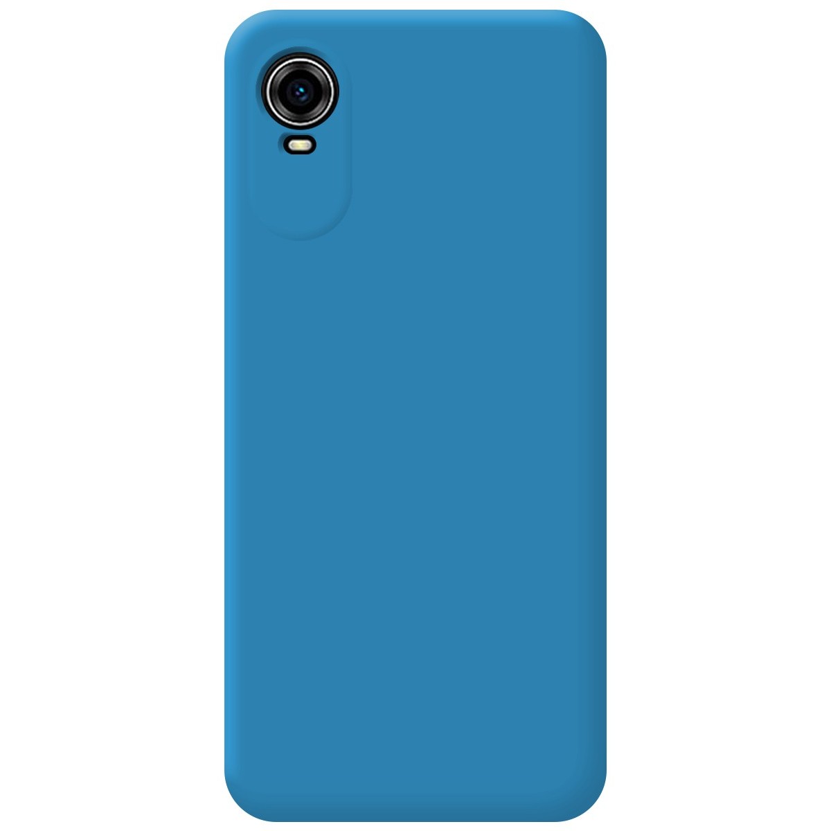 Funda Silicona Líquida Ultra Suave para ZTE Blade A31 Plus color Azul