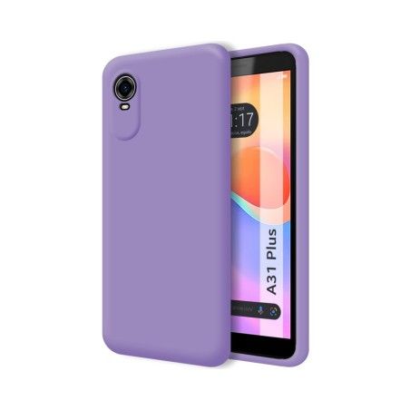 Funda Silicona Líquida Ultra Suave para ZTE Blade A31 Plus color Morada