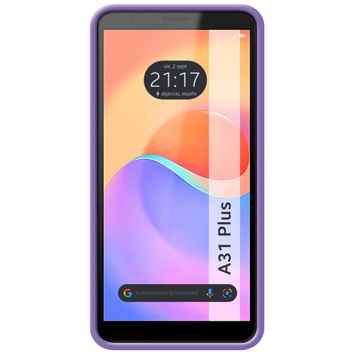 Funda Silicona Líquida Ultra Suave para ZTE Blade A31 Plus color Morada