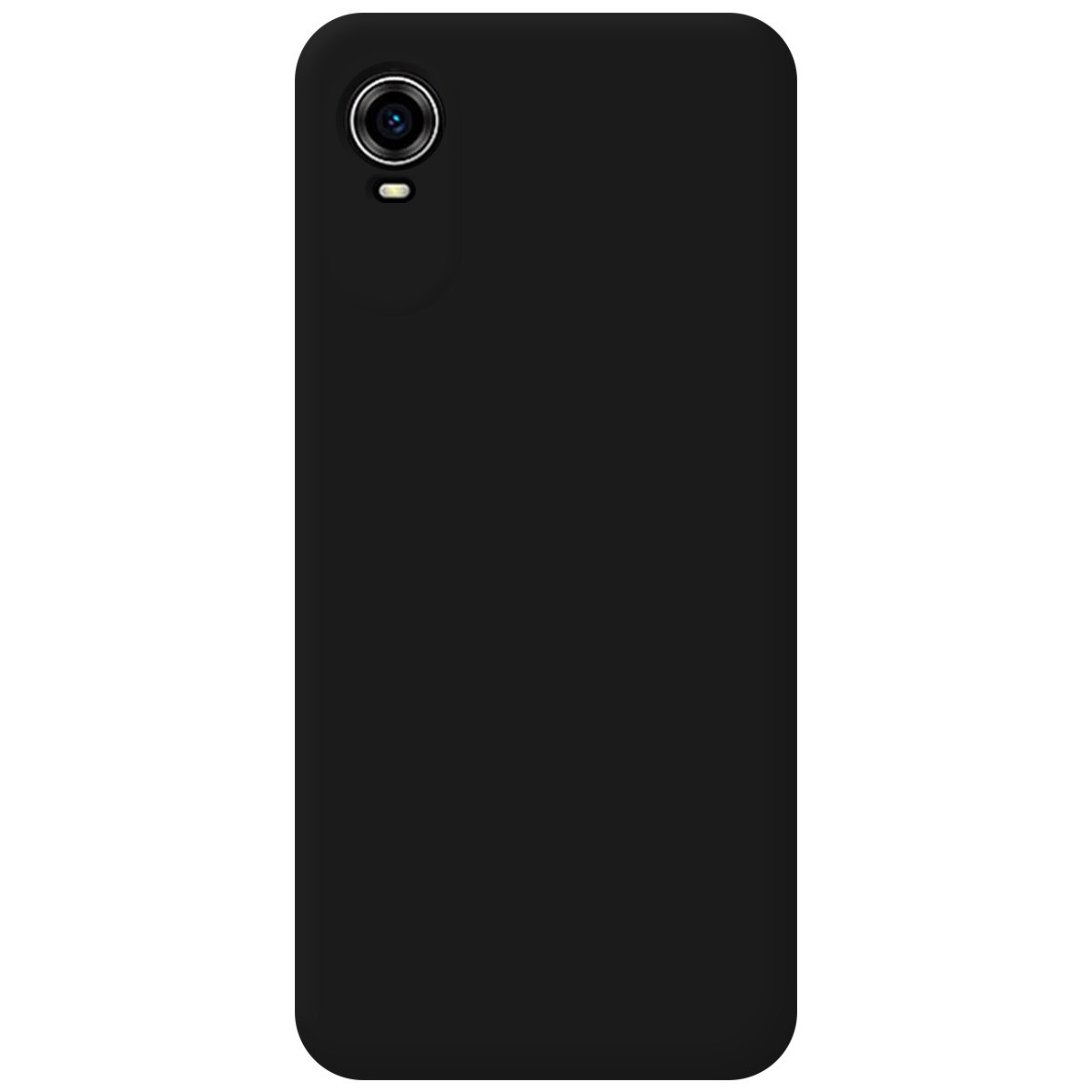 Funda Silicona Líquida Ultra Suave para ZTE Blade A31 Plus color Negra
