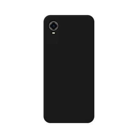Funda Silicona Líquida Ultra Suave para ZTE Blade A31 Plus color Negra