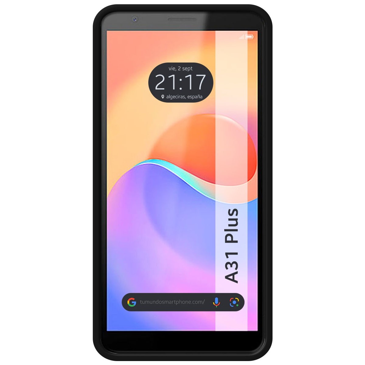Funda Silicona Líquida Ultra Suave para ZTE Blade A31 Plus color Negra