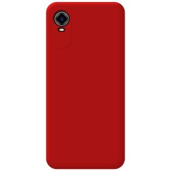 Funda Silicona Líquida Ultra Suave para ZTE Blade A31 Plus color Roja 2
