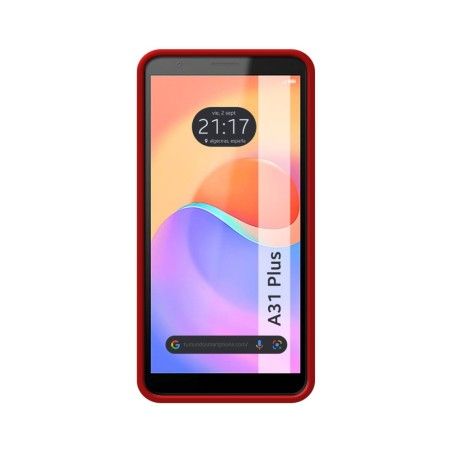 Funda Silicona Líquida Ultra Suave para ZTE Blade A31 Plus color Roja