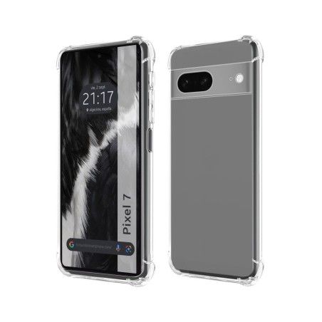 Funda Silicona Antigolpes Transparente para Google Pixel 7 5G