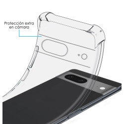 Funda Silicona Antigolpes Transparente para Google Pixel 7 5G 2