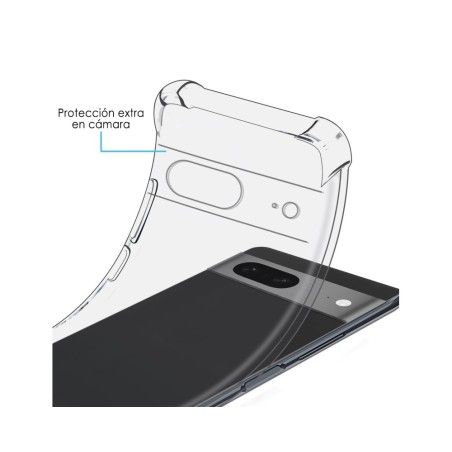 Funda Silicona Antigolpes Transparente para Google Pixel 7 5G