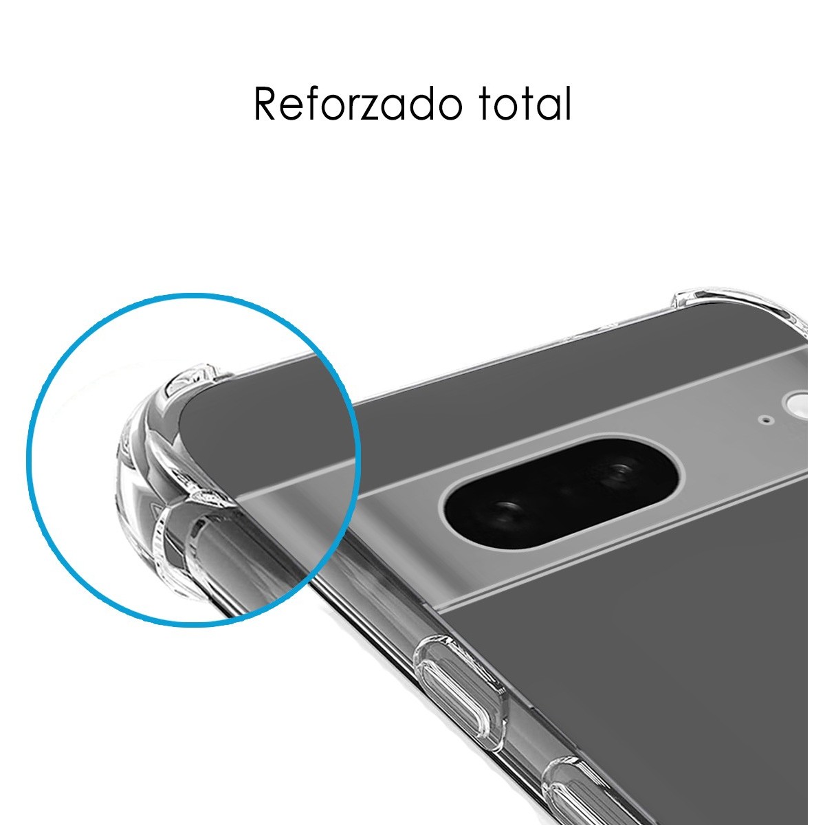 Funda Silicona Antigolpes Transparente para Google Pixel 7 5G