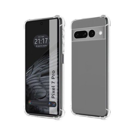 Funda Silicona Antigolpes Transparente para Google Pixel 7 Pro 5G