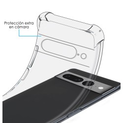 Funda Silicona Antigolpes Transparente para Google Pixel 7 Pro 5G 2