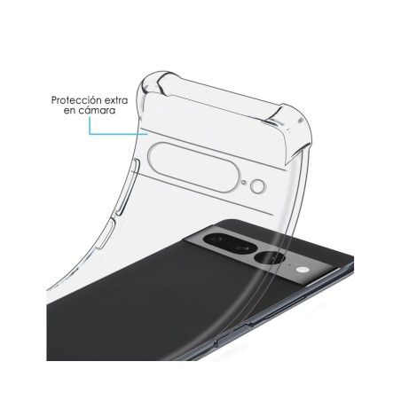 Funda Silicona Antigolpes Transparente para Google Pixel 7 Pro 5G