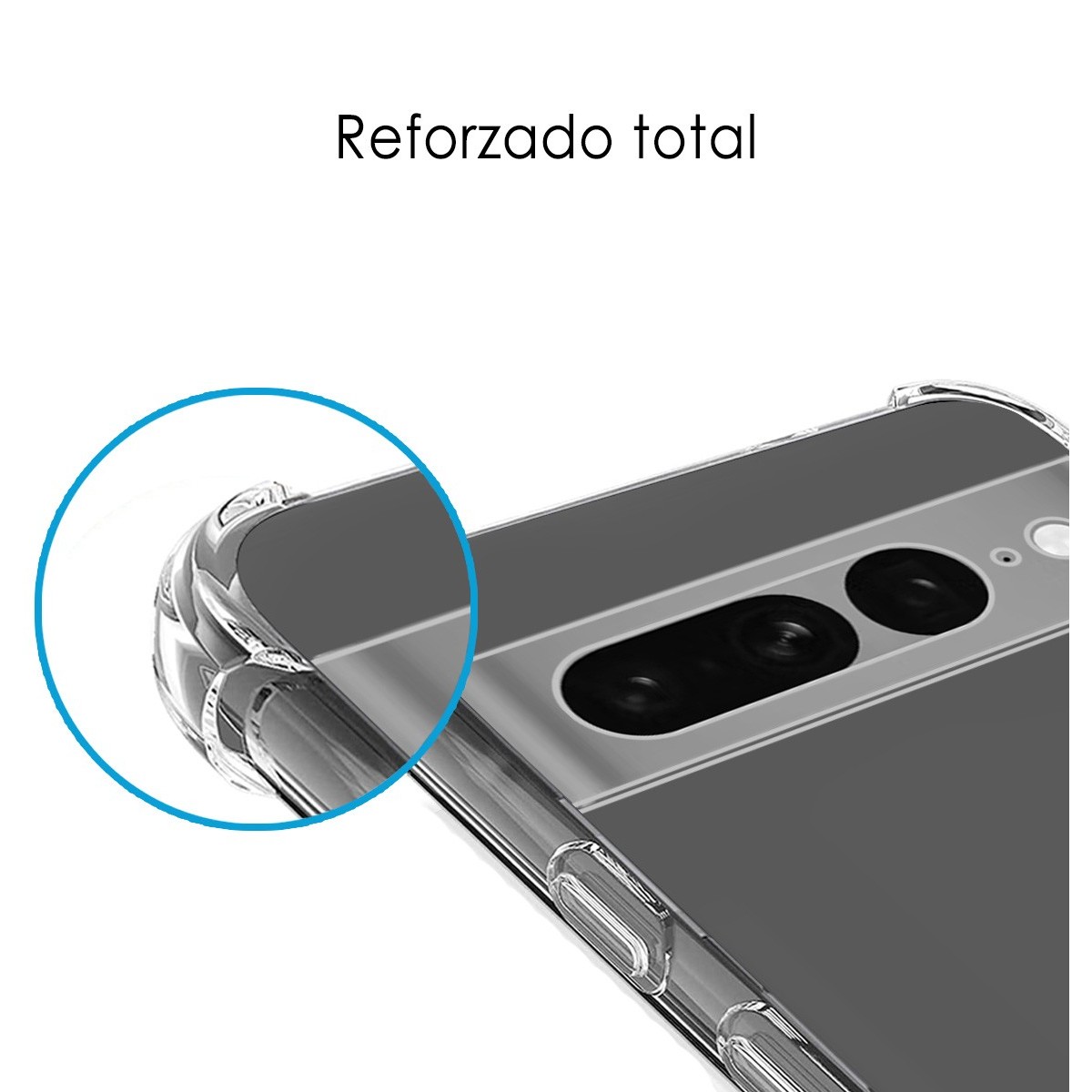 Funda Silicona Antigolpes Transparente para Google Pixel 7 Pro 5G