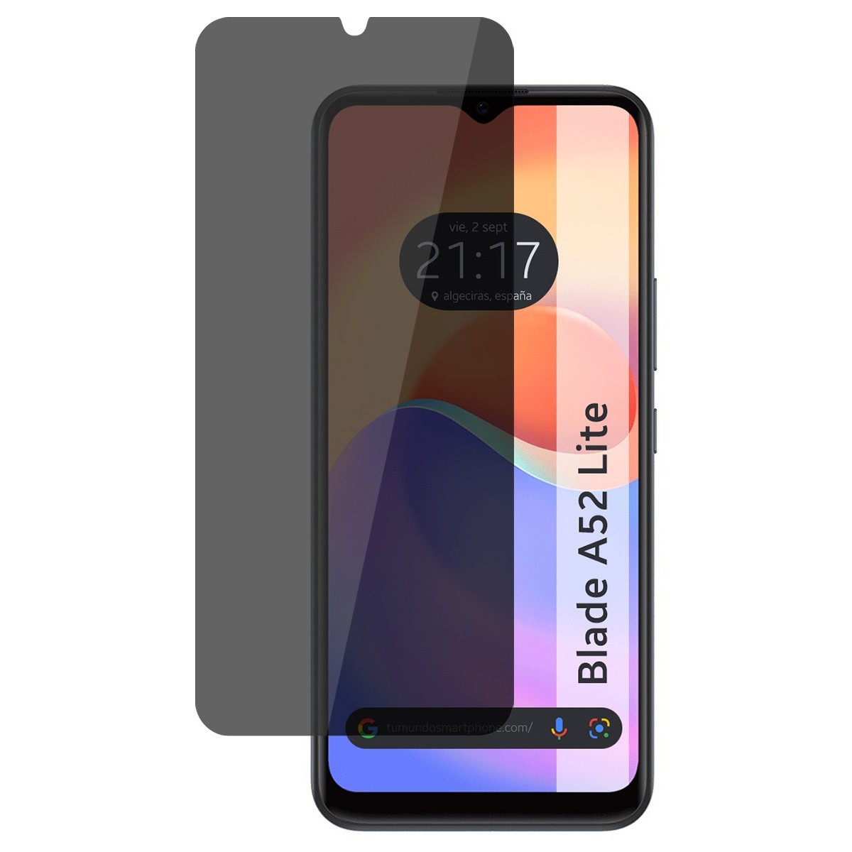 Protector Pantalla Hidrogel Privacidad Antiespías para Zte Blade A52 Lite