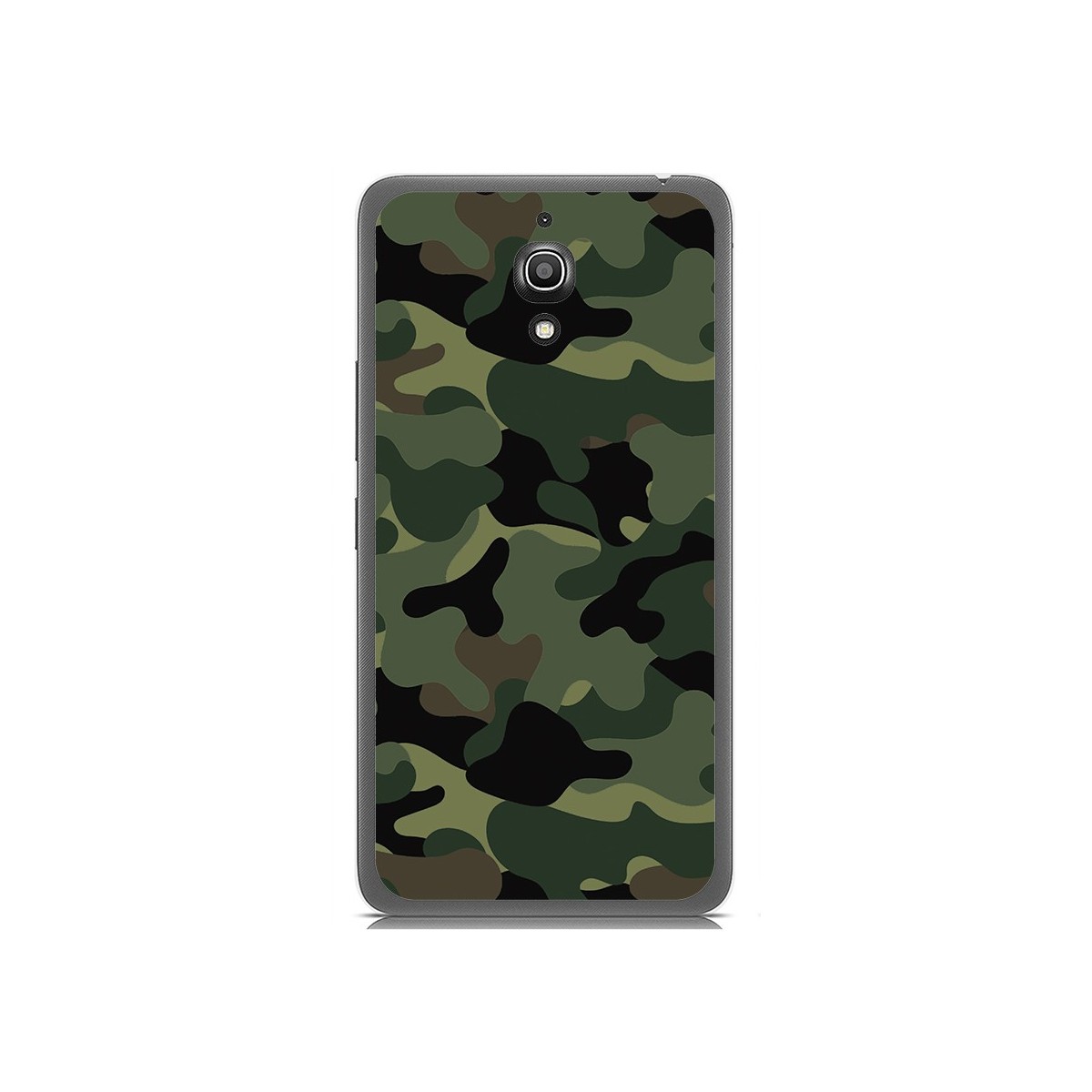 Funda Gel Tpu para Alcatel A2 Xl Diseño Camuflaje Dibujos