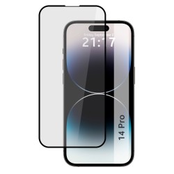Protector Cristal Templado Completo 5D Full Glue Negro para iPhone 14 Pro (6.1) Vidrio