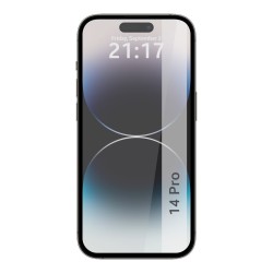 Protector Cristal Templado Completo 5D Full Glue Negro para iPhone 14 Pro (6.1) Vidrio 2