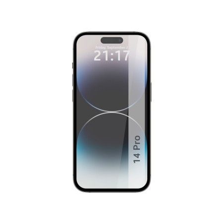 Protector Cristal Templado Completo 5D Full Glue Negro para iPhone 14 Pro (6.1) Vidrio
