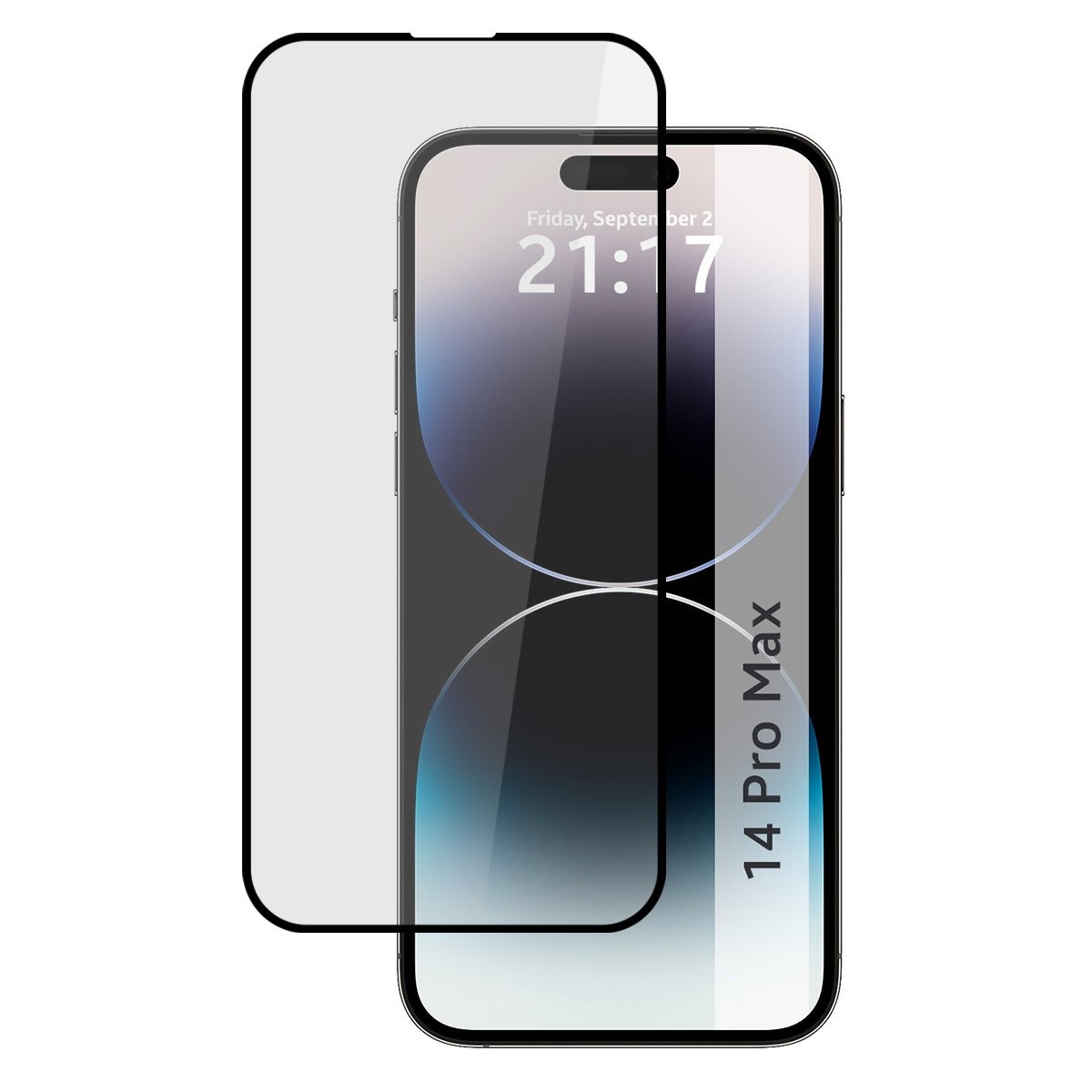 iPhone 14 Pro Max (6.7) Protector Templado 5D Full Glue Negro