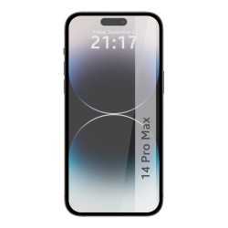 Protector Cristal Templado Completo 5D Full Glue Negro para iPhone 14 Pro Max (6.7) Vidrio 2