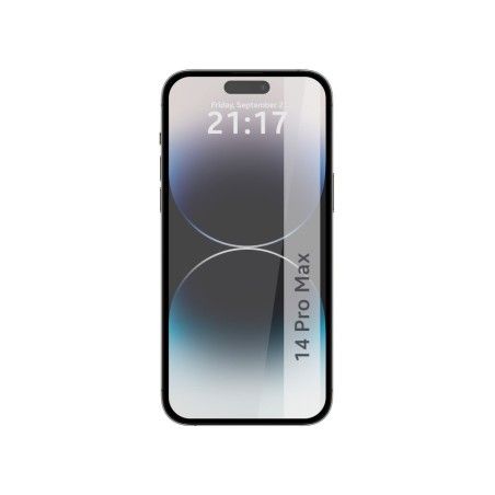 Protector Cristal Templado Completo 5D Full Glue Negro para iPhone 14 Pro Max (6.7) Vidrio