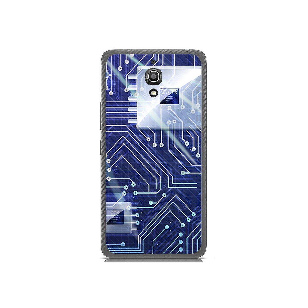 Funda Gel Tpu para Alcatel A2 Xl Diseño Circuito Dibujos