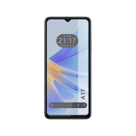 Protector Cristal Templado Completo 5D Full Glue Negro para Oppo A17 Vidrio