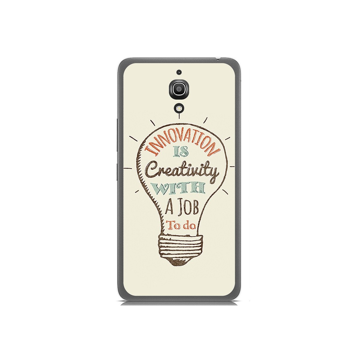 Funda Gel Tpu para Alcatel A2 Xl Diseño Creativity Dibujos