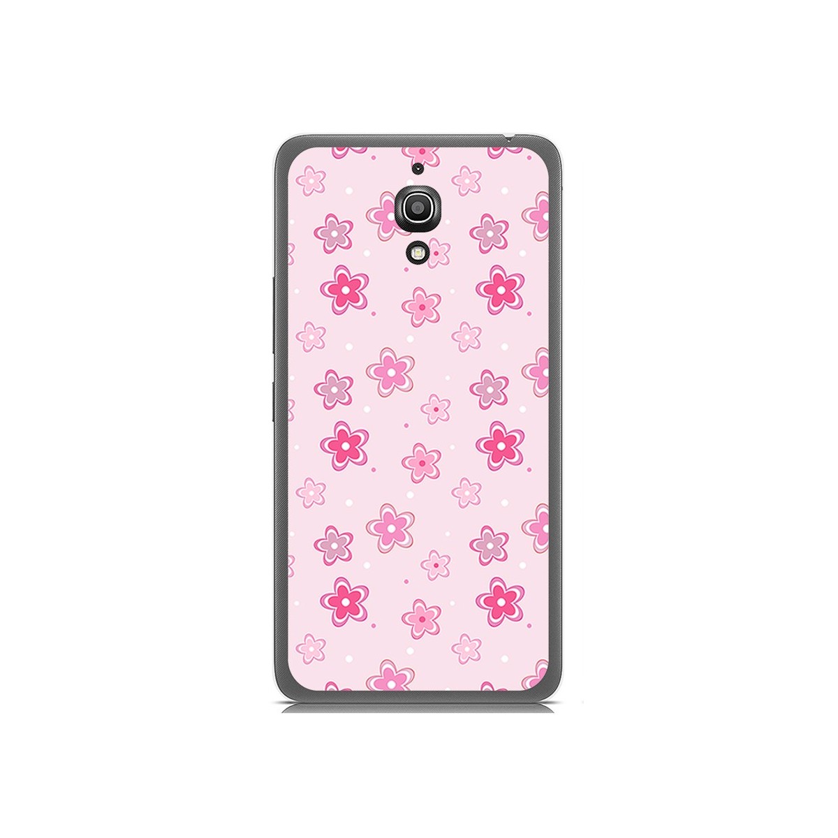 Funda Gel Tpu para Alcatel A2 Xl Diseño Flores Minimal Dibujos
