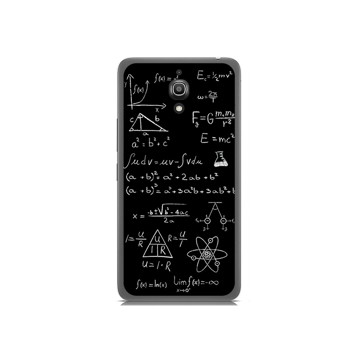 Funda Gel Tpu para Alcatel A2 Xl Diseño Formulas Dibujos