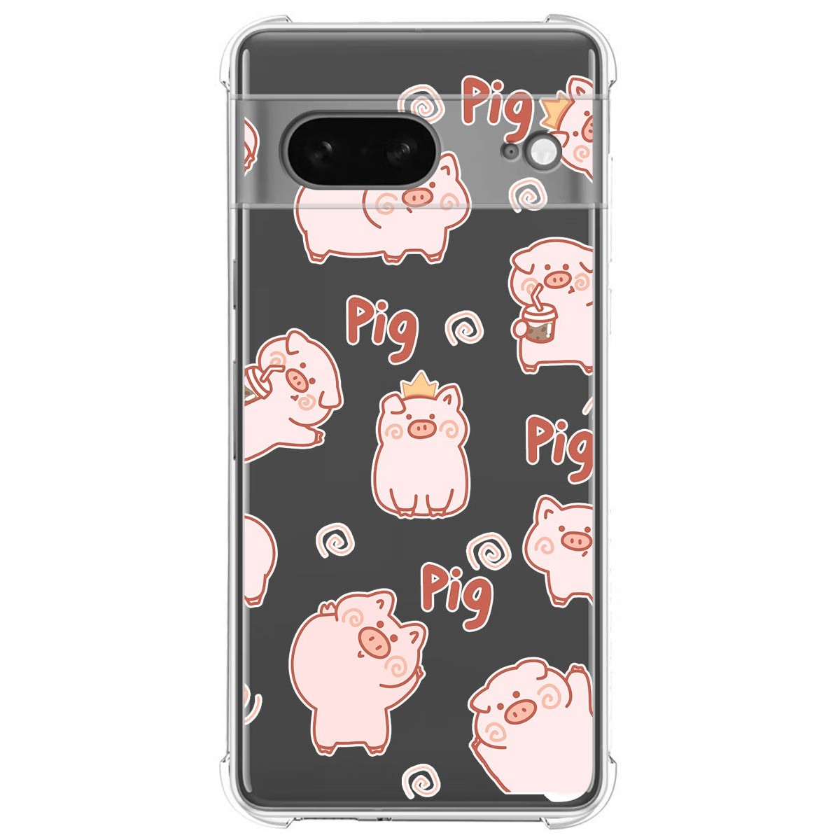 Funda Silicona Antigolpes para Google Pixel 7 5G diseño Cerdos Dibujos