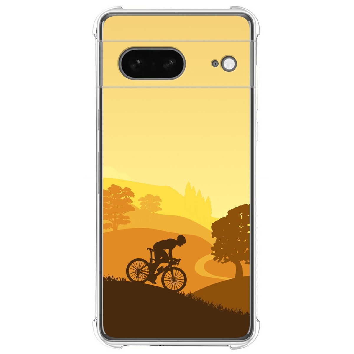 Funda Silicona Antigolpes para Google Pixel 7 5G diseño Ciclista Dibujos