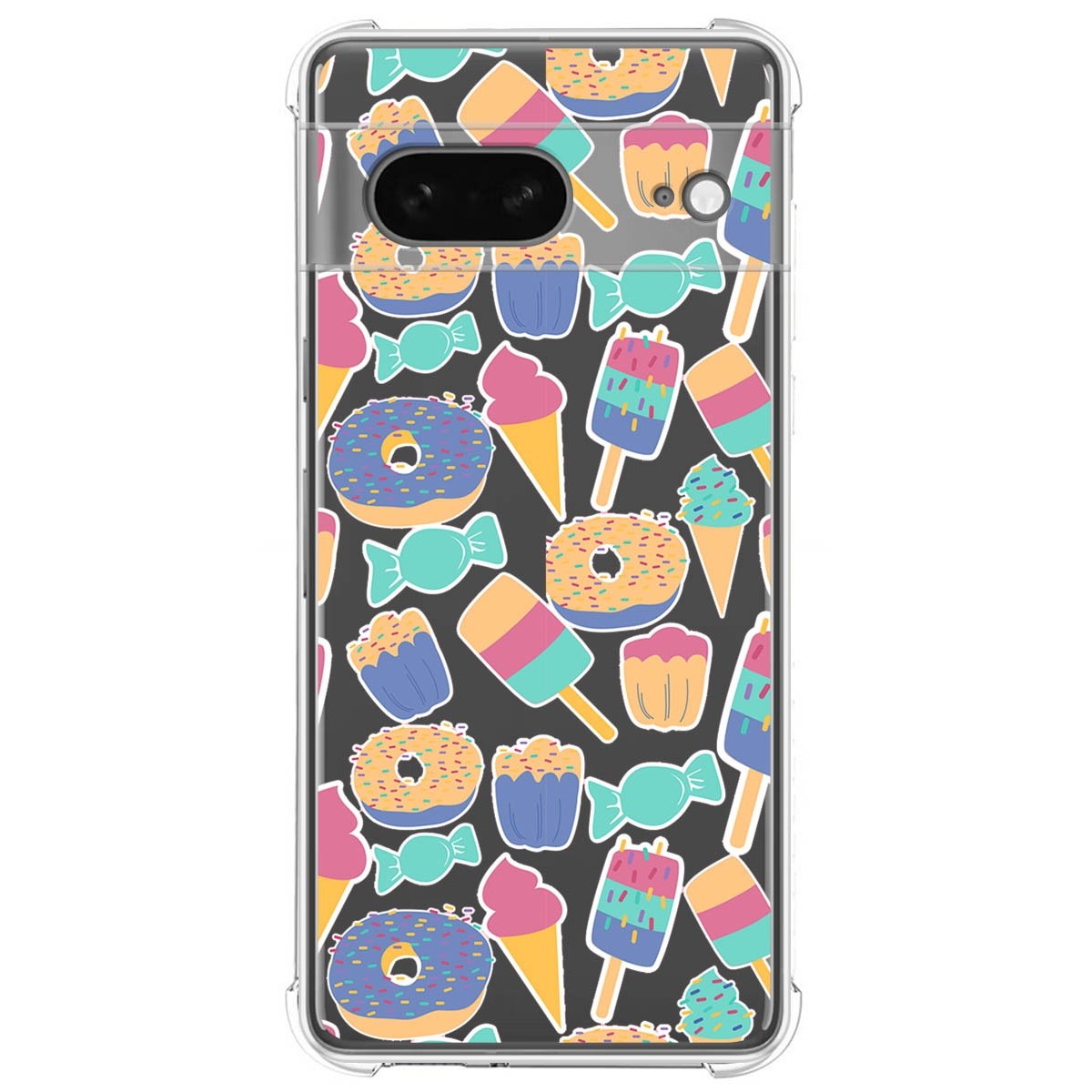 Funda Silicona Antigolpes para Google Pixel 7 5G diseño Dulces 02 Dibujos