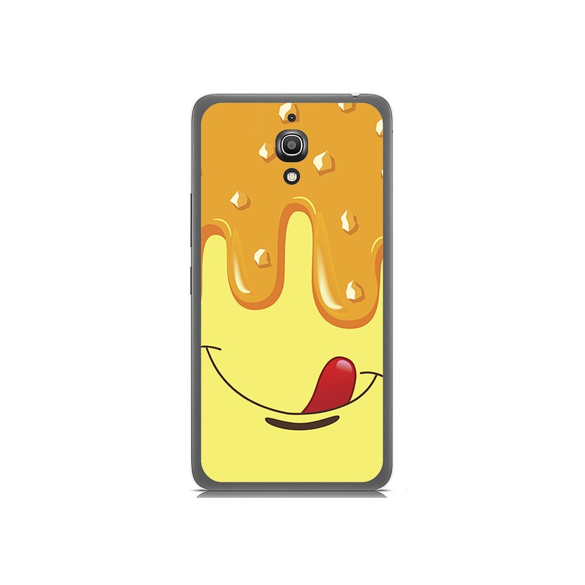 Funda Gel Tpu para Alcatel A2 Xl Diseño Helado Vainilla Dibujos