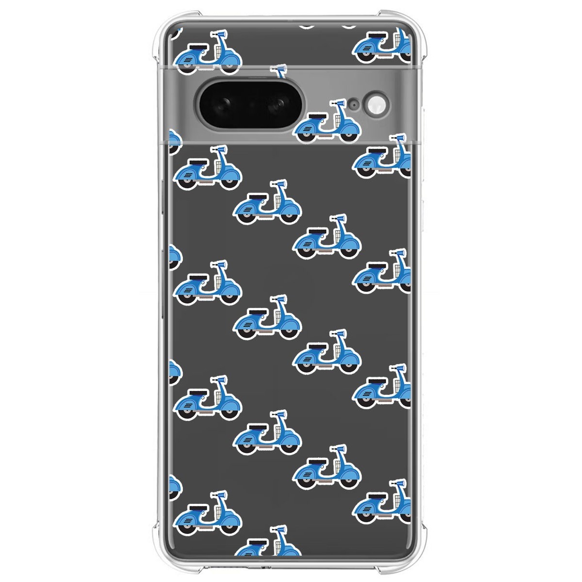 Funda Silicona Antigolpes para Google Pixel 7 5G diseño Scooter Dibujos