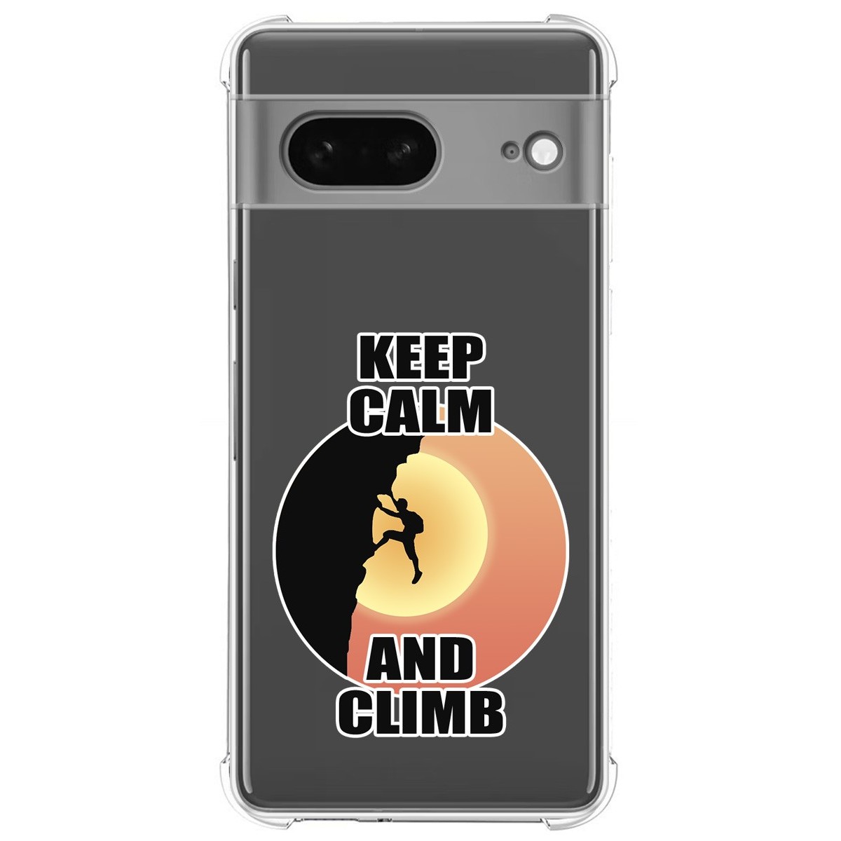 Funda Silicona Antigolpes para Google Pixel 7 5G diseño Hombre Escalada Dibujos