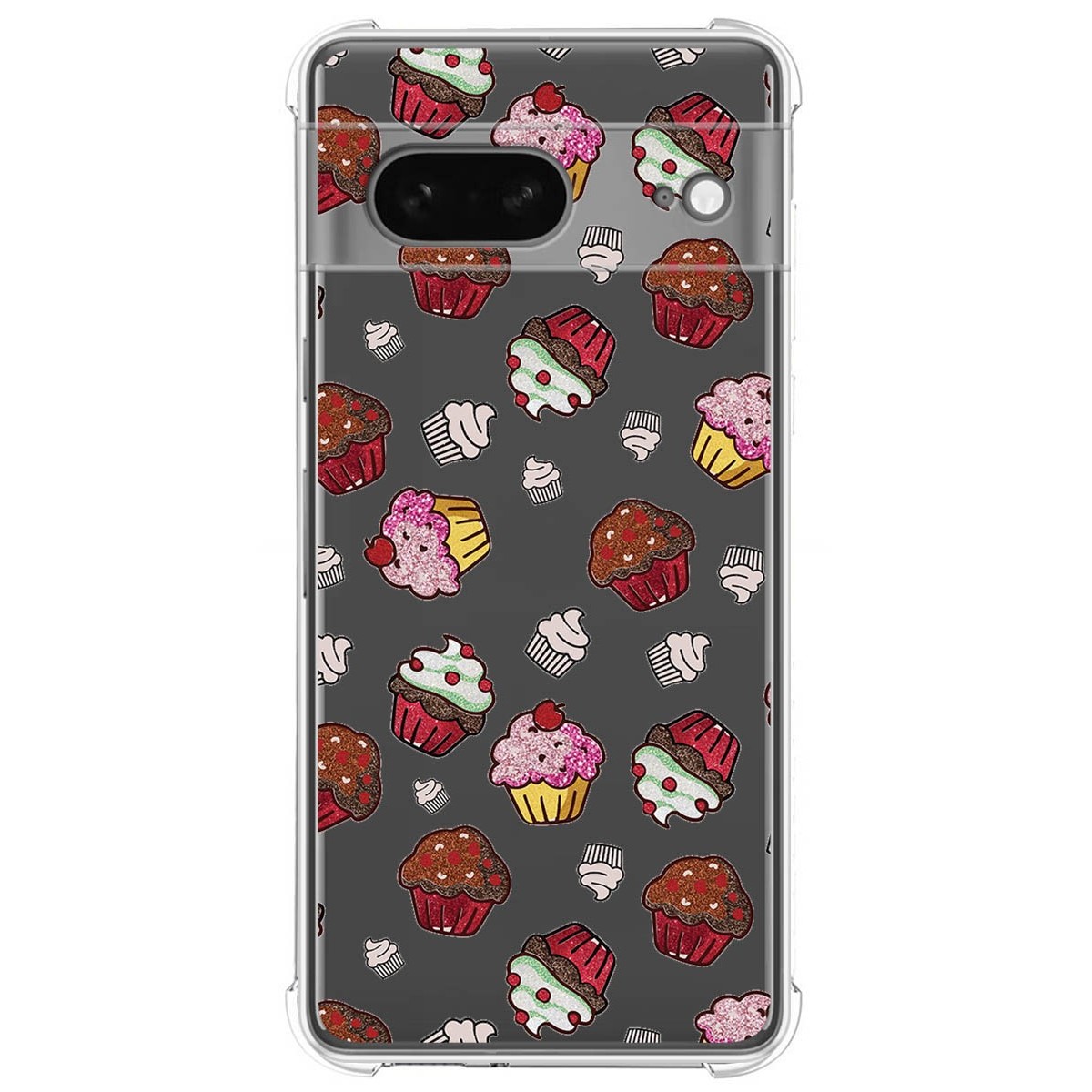 Funda Silicona Antigolpes para Google Pixel 7 5G diseño Muffins Dibujos