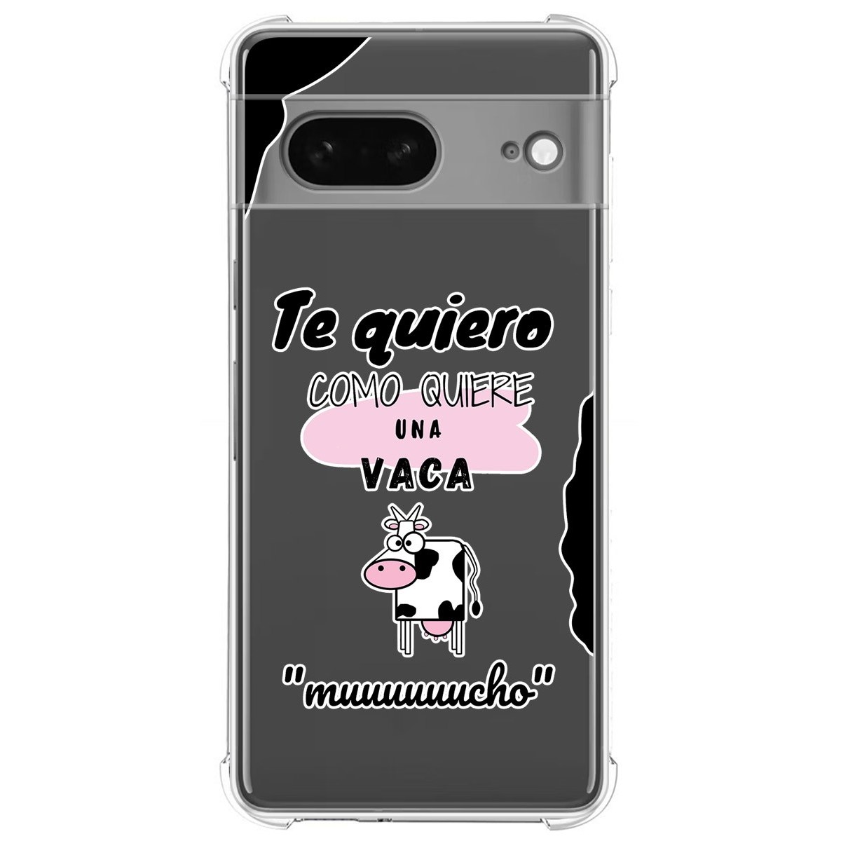 Funda Silicona Antigolpes para Google Pixel 7 5G diseño Vaca Dibujos