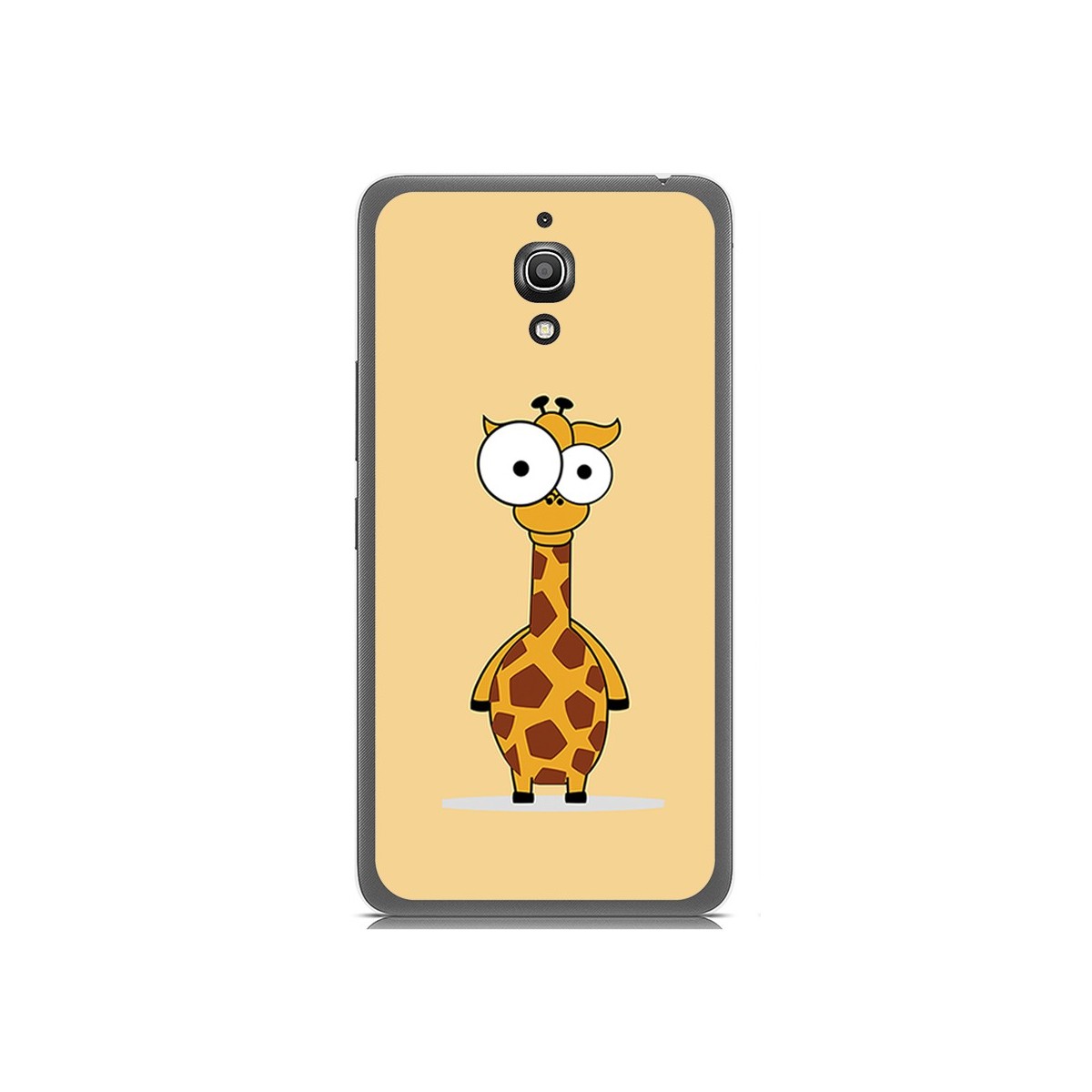 Funda Gel Tpu para Alcatel A2 Xl Diseño Jirafa Dibujos