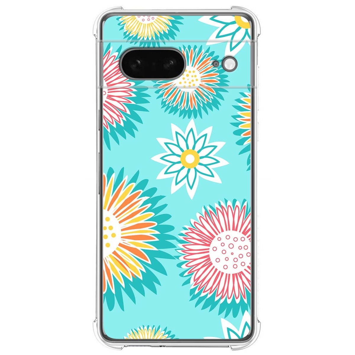 Funda Silicona Antigolpes para Google Pixel 7 5G diseño Flores 05 Dibujos