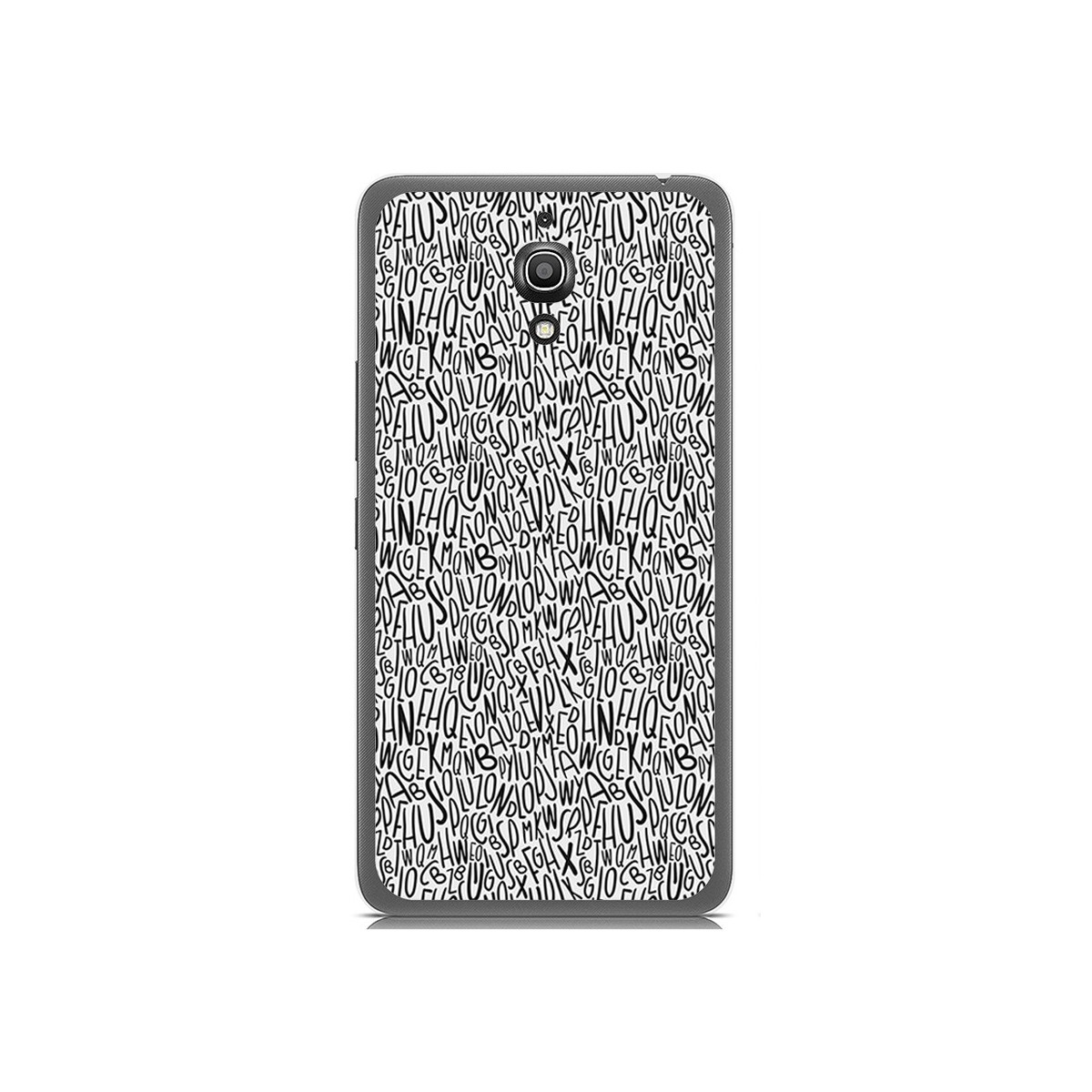 Funda Gel Tpu para Alcatel A2 Xl Diseño Letras Dibujos